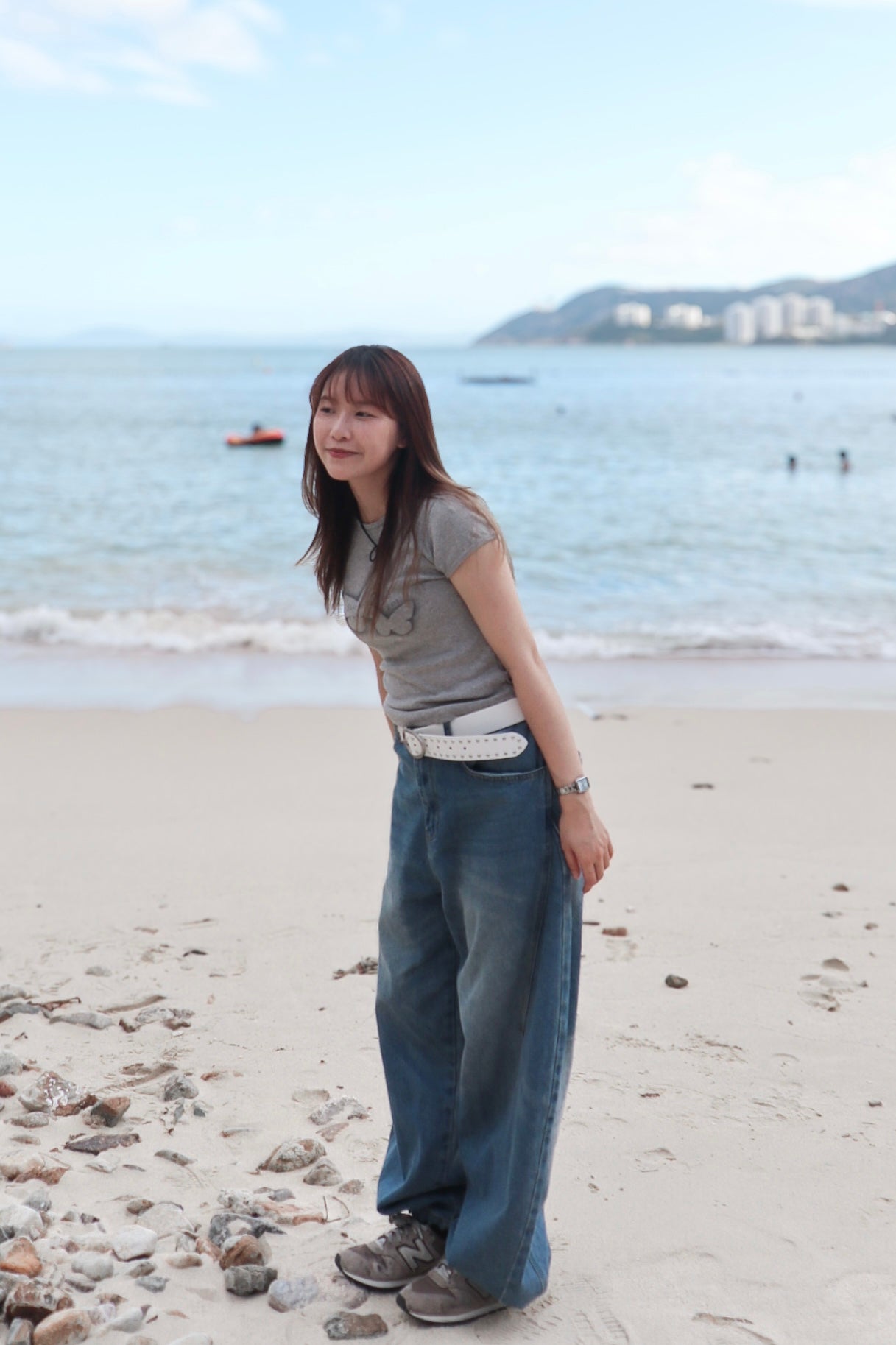 Side Barrel Jeans ( Blue Denim )