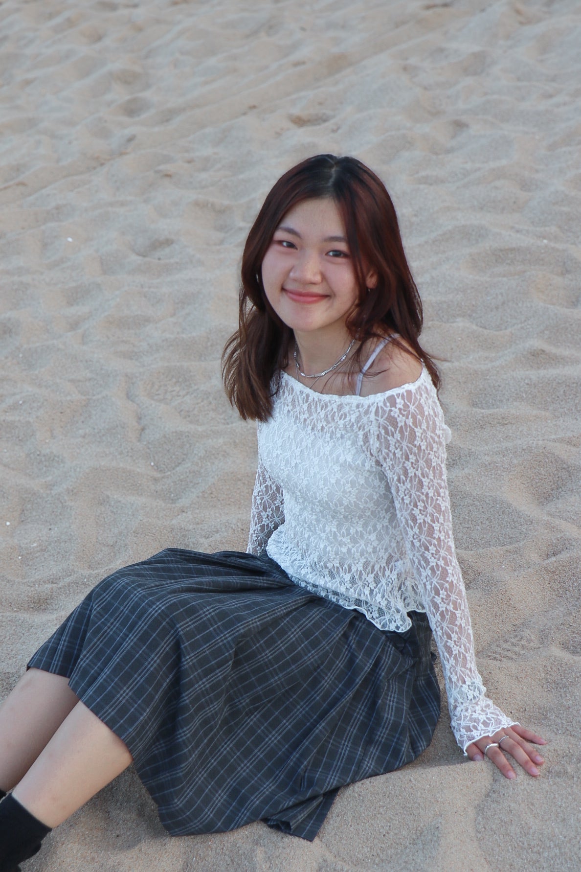 Rosey Lace Top ( White )