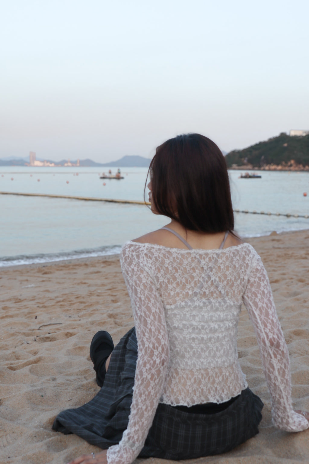Rosey Lace Top ( White )