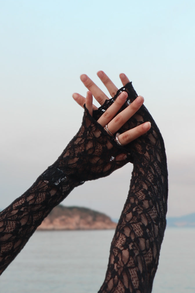 Rosey Lace Top ( Black )