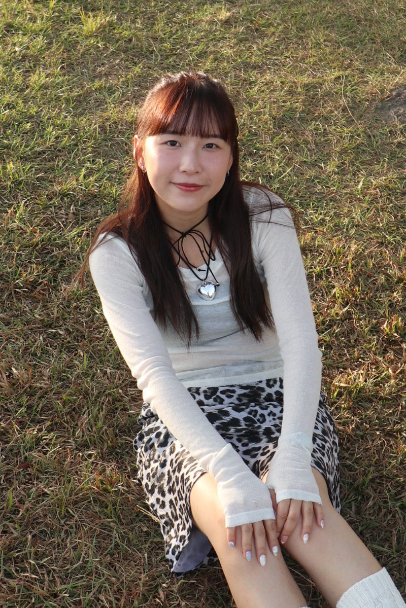 Marshmallow Sheer Top (White)