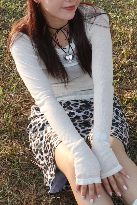 Marshmallow Sheer Top (White)