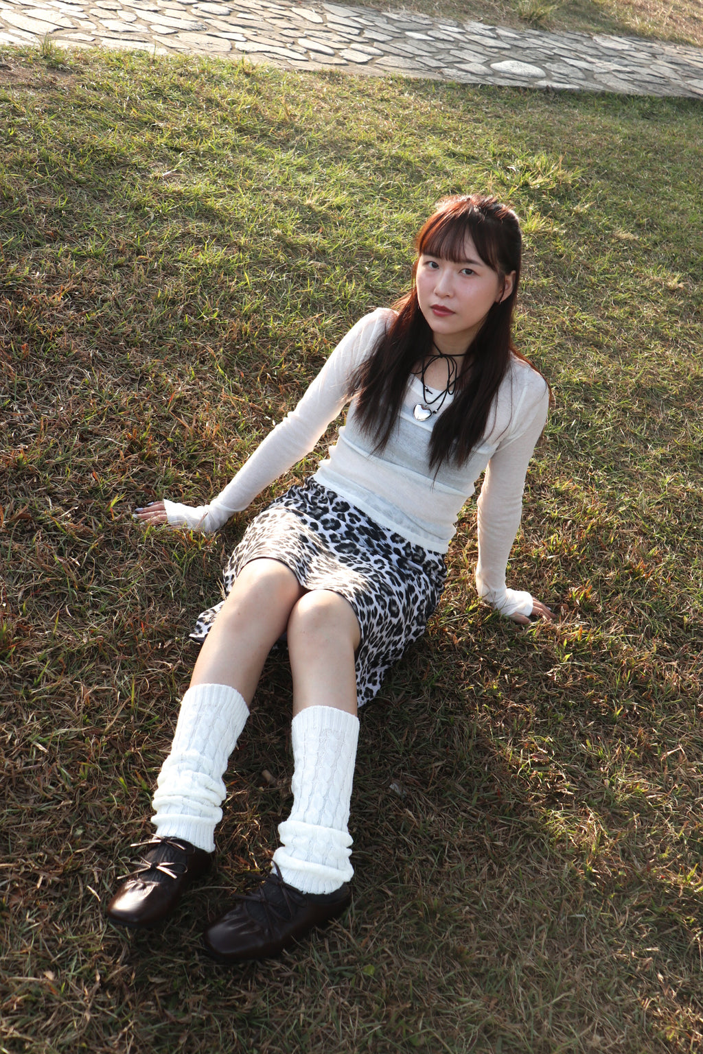 Marshmallow Sheer Top (White)