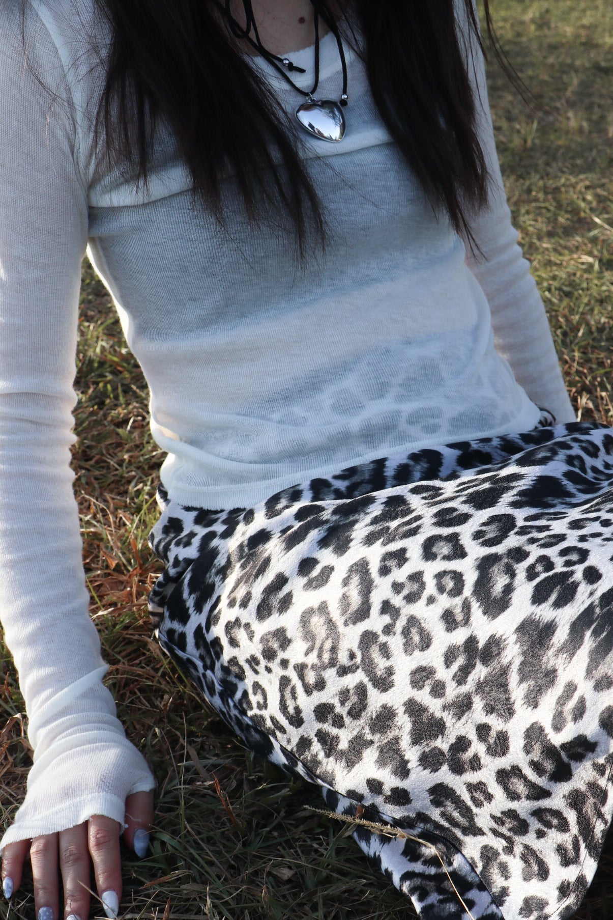 Marshmallow Sheer Top (White)