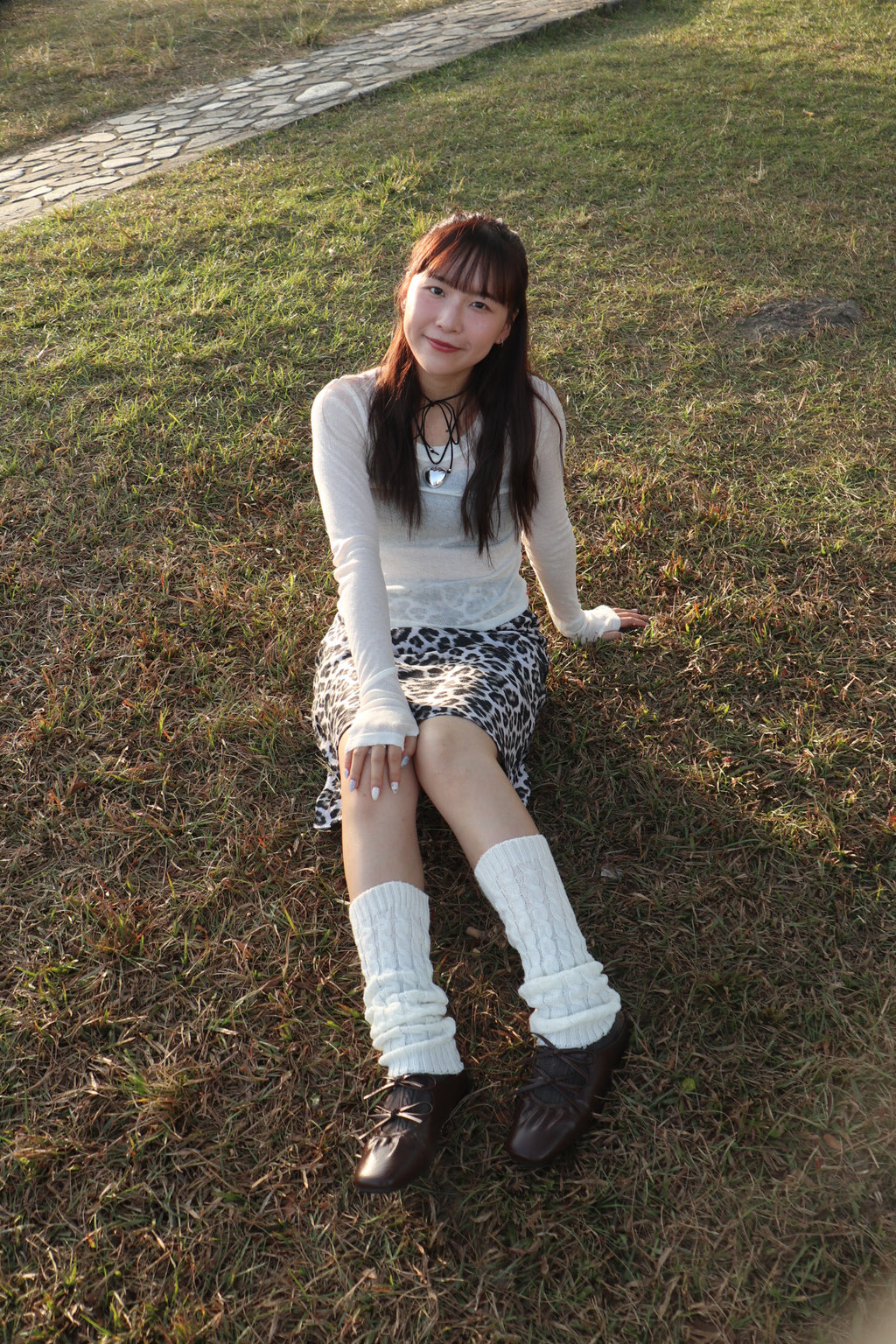 Marshmallow Sheer Top (White)