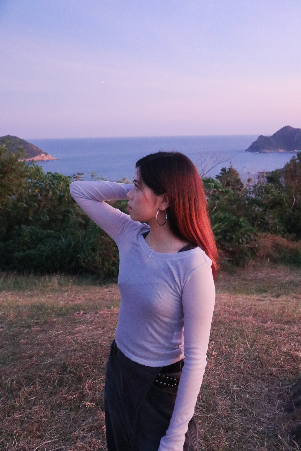 Marshmallow Sheer Top (Baby Blue)